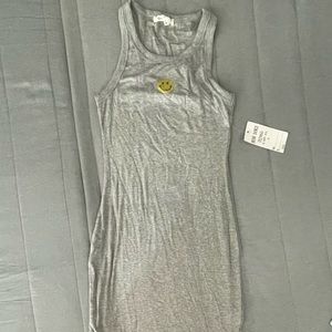 Racer back smiley tank dress
